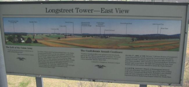 Longstreet Tower - East View Marker image. Click for full size.