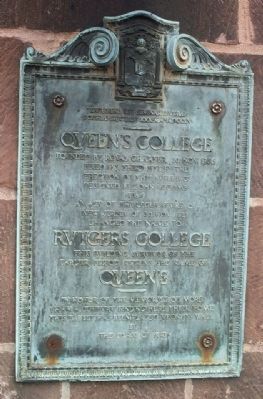 Queens College Marker image. Click for full size.