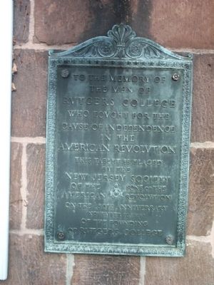 Men of Rutgers College Marker image. Click for full size.