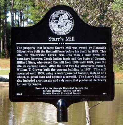 Starr's Mill Marker image. Click for full size.