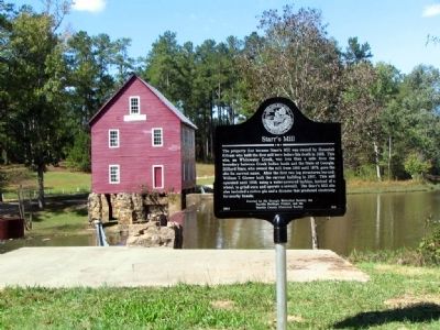 Starr's Mill and Marker image. Click for full size.