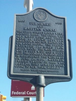 Delaware and Raritan Canal Marker image. Click for full size.