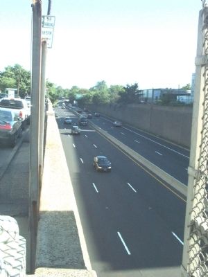 Route 1, formerly the Bed of Delaware and Raritan Canal image. Click for full size.
