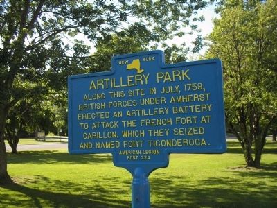 Artillery Park Marker image. Click for full size.