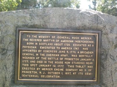 General Hugh Mercer Marker. Click for full size. General Hugh Mercer Marker image. Click for full size.
