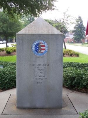 Army National Guard Marker, West face. Click for full size. Army National Guard Marker, West face image. Click for full size.