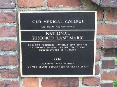 Old Medical College Marker, Augusta Georgia. Click for full size. Old Medical College Marker, Augusta Georgia image. Click for full size.