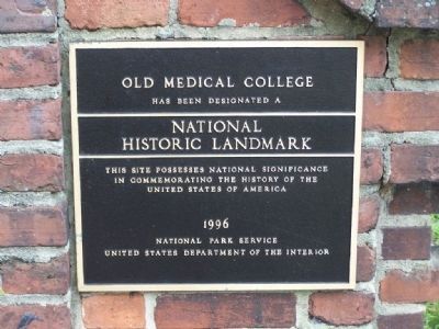 Old Medical College Marker, Augusta Georgia image. Click for full size.