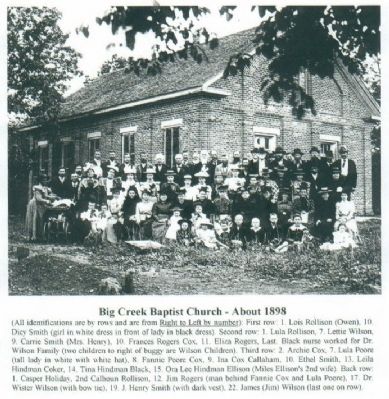 Big Creek Baptist Church Membership Photo image. Click for full size.
