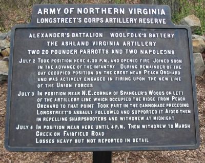 The Ashland Virginia Artillery Tablet. Click for full size. The Ashland Virginia Artillery Tablet image. Click for full size.