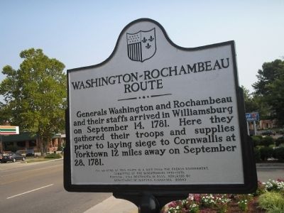 Washington – Rochambeau Route Marker image. Click for full size.