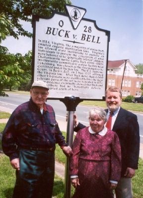Marker unveiling, 2002 image. Click for full size.