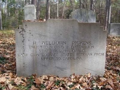 R. Welborn Pickens Tombstone image. Click for full size.