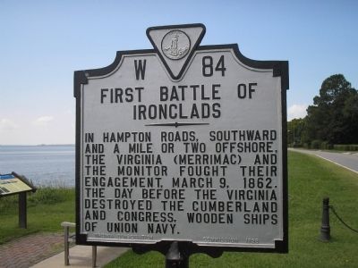 First Battle of Ironclads Marker image. Click for full size.