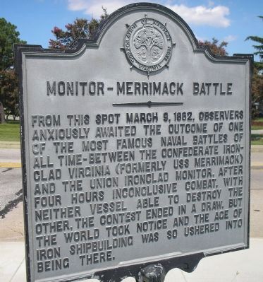 Monitor – Merrimack Battle Marker image. Click for full size.