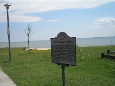 Marker at Hampton Roads image. Click for full size.
