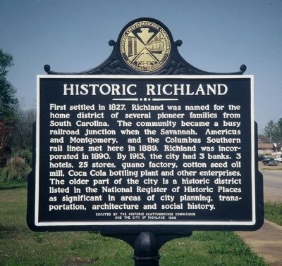 Historic Richland Marker image. Click for full size.