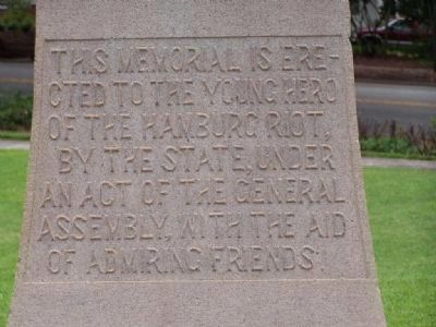 Meriwether Monument Marker </b>(west face) image. Click for full size.
