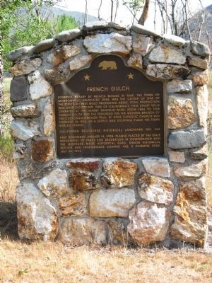 French Gulch Marker image. Click for full size.