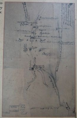 Spy map of back road to Princeton, requested by Colonel John Cadwalader. image. Click for full size.