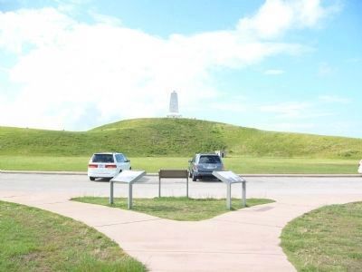 "A hospitable people..." and "The Conquest of the Air" Markers image. Click for full size.