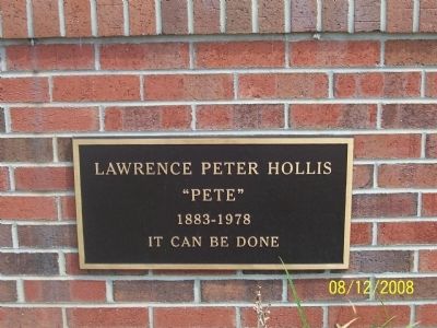 Lawrence Peter Hollis Marker image. Click for full size.