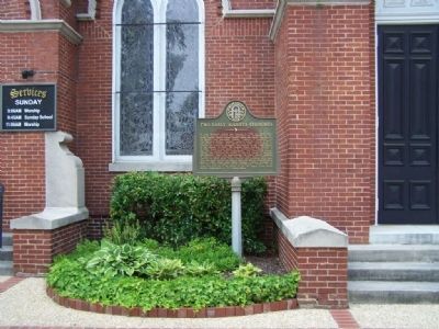 Two Early Augusta Churches Marker image. Click for full size.