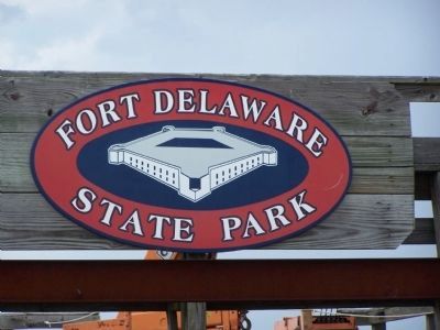 Fort Delaware State Park Sign image. Click for full size.