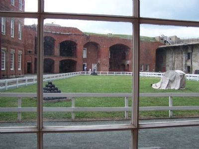 Interior of Fort Delaware image. Click for full size.