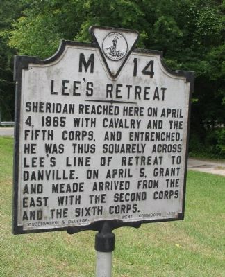 Lee's Retreat Marker image. Click for full size.