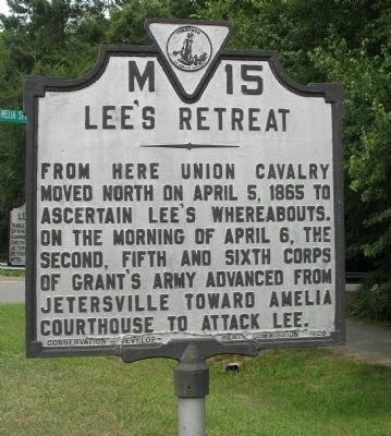 Lee's Retreat Marker image. Click for full size.