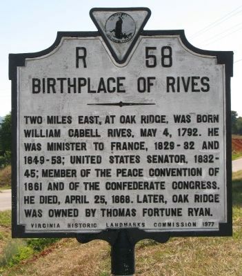 Birthplace of Rives Marker image. Click for full size.