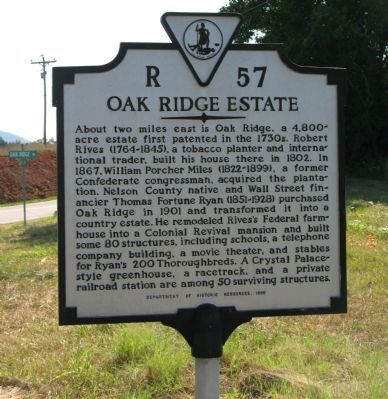 Oak Ridge Estate Marker image. Click for full size.
