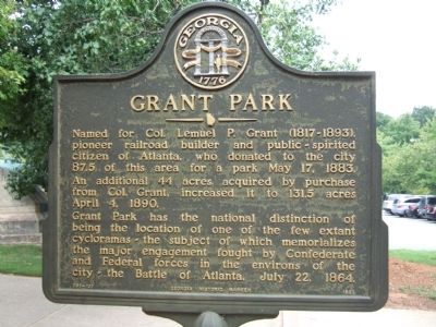Grant Park Marker image. Click for full size.