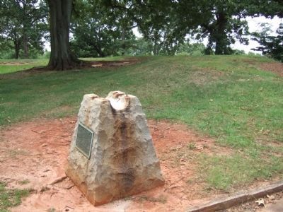 This line of breastworks Marker image. Click for full size.
