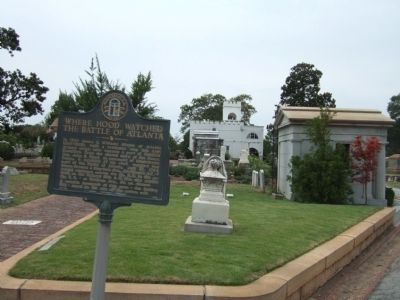 Where Hood Watched the Battle of Atlanta Marker image. Click for full size.