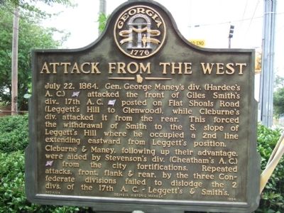 Attack from the West Marker image. Click for full size.