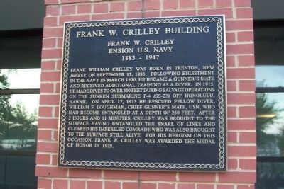 Frank W. Crilley Building Marker image. Click for full size.