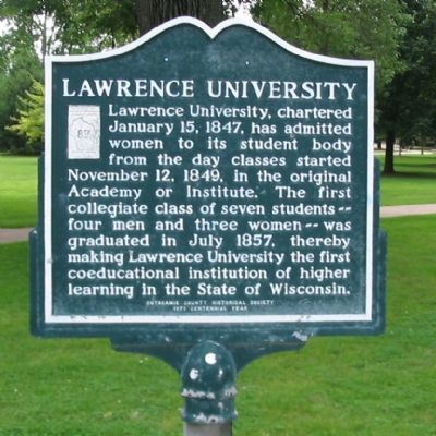 Lawrence University Marker image. Click for full size.