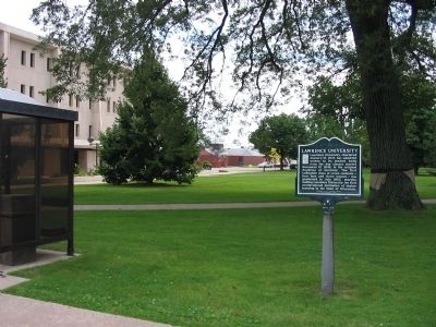 Lawrence University Marker. Click for full size. Lawrence University Marker image. Click for full size.