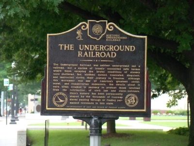 The Underground Railroad Face of Marker. Click for full size. The Underground Railroad Face of Marker image. Click for full size.