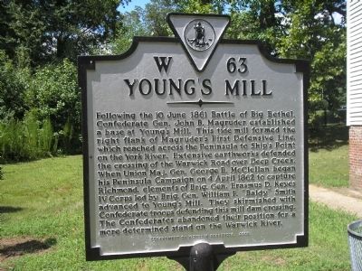 Youngs Mill Marker image. Click for full size.