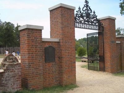 Marker in Colonial National Historic Park. Click for full size. Marker in Colonial National Historic Park image. Click for full size.