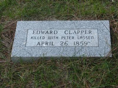 Edward Clapper Grave Marker image. Click for full size.
