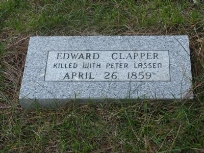 Edward Clapper Grave Marker. Click for full size. Edward Clapper Grave Marker image. Click for full size.
