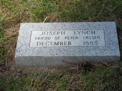Joseph Lynch Grave Marker. Click for full size. Joseph Lynch Grave Marker image. Click for full size.