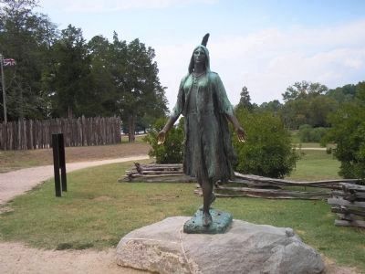 Pocahontas Statue image. Click for full size.