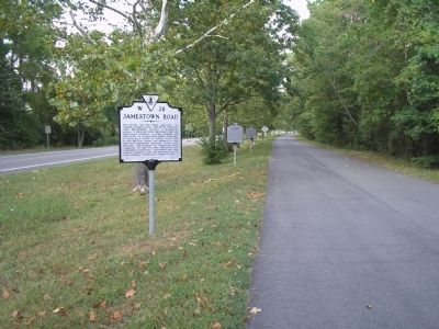 Jamestown Road Marker image. Click for full size.