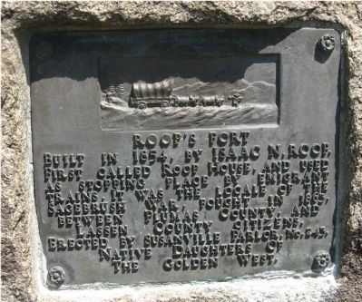 Roop's Fort Marker image. Click for full size.