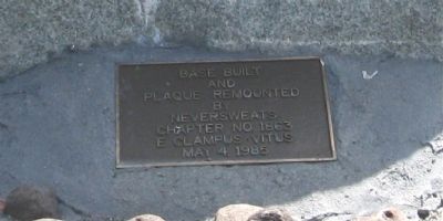 Plaque on Base of Marker image. Click for full size.